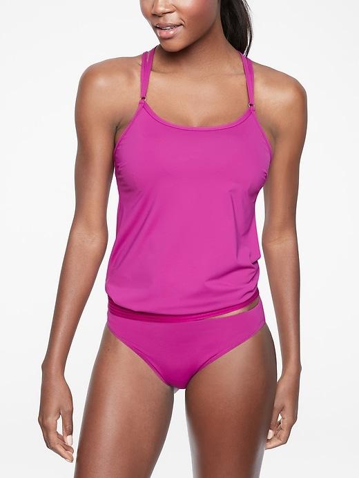 Cross Back Blousy Tankini