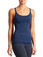 Athleta Womens Up-tempo Switch It Up Tank Size L - Dress Blue/frosted Blue