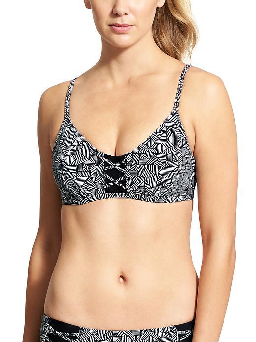 Athleta Womens Laguna Criss Cross Bikini Size 32b/c - Black