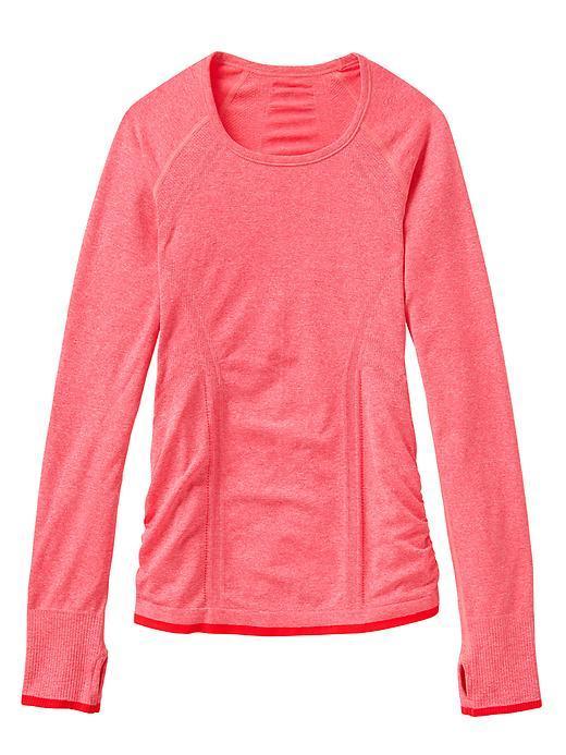 Athleta Womens Fastest Track Top Size L - Coralade Heather