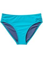 Athleta Womens Shirred Full Tide Bottom Size L - Bora Bora Blue