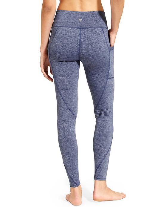 Athleta Womens High Rise Quest Chaturanga To Town Tight Size L Tall - Iron Blue