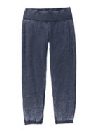 Burnout Crop Sweat Pant By Pink Lotus
