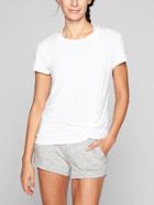 Athleta Womens Ultimate Side Knot Tee Bright White Size Xl
