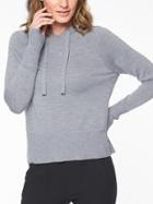Athleta Womens Verona Hoodie Sweater Mid Grey Heather Size Xxs
