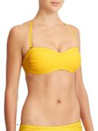 Athleta Womens Molded Bandeau Bikini Size L - Marigold