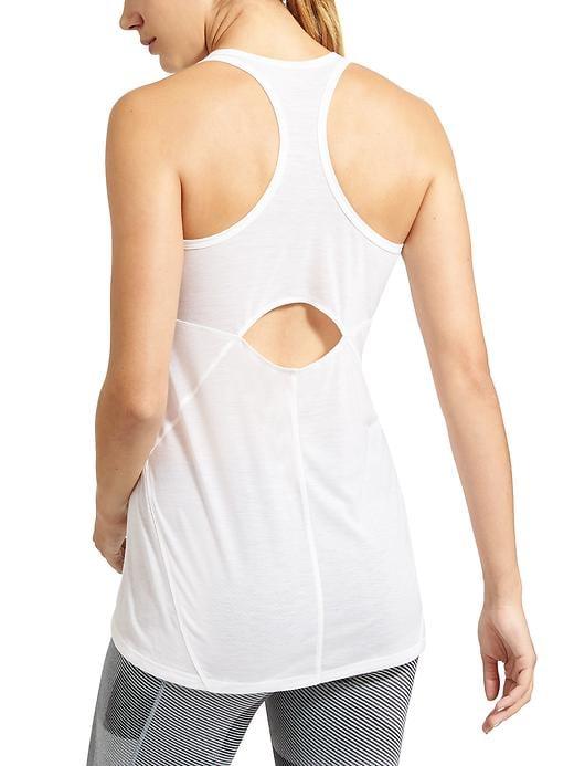 Athleta Womens Cutout Repetition Tank Size L - Bright White