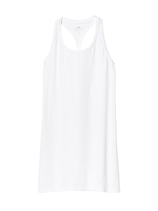 Athleta Womens High Neck Chi Tank Size L Tall - Bright White