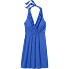 Athleta Go Anywhere Halter Dress - Cerulean Blue
