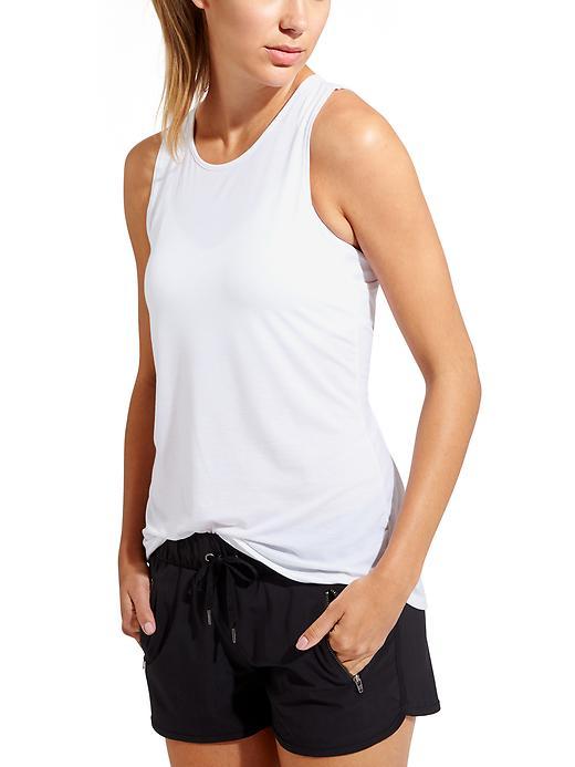 Athleta Womens Essence Moonbeam Tank Size 1x Plus - Bright White