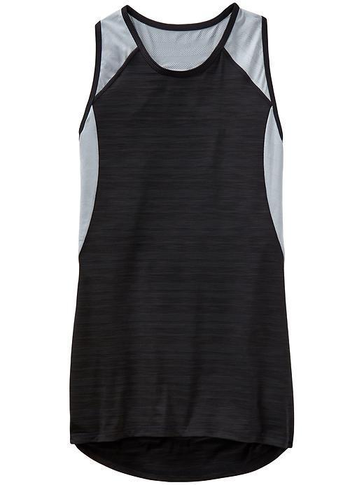 Athleta Womens Spinner Tank Size L - Black/cobblestone Grey