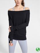 Athleta Womens Studio Barre Sweatshirt Size L - Black