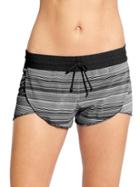 Athleta Womens Veracruz Stripe Petal Short Size Xs - Black