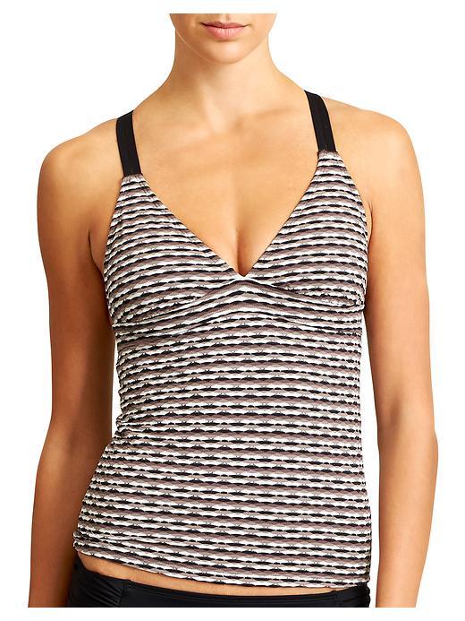 Athleta Womens Waveline Tankini Size L Tall - Foxtail Taupe
