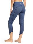 Athleta Womens High Rise Pixel Chaturanga To Town Capri Size M Tall - Bristol Blue