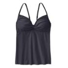 Athleta Knot Front Tankini - Asphalt