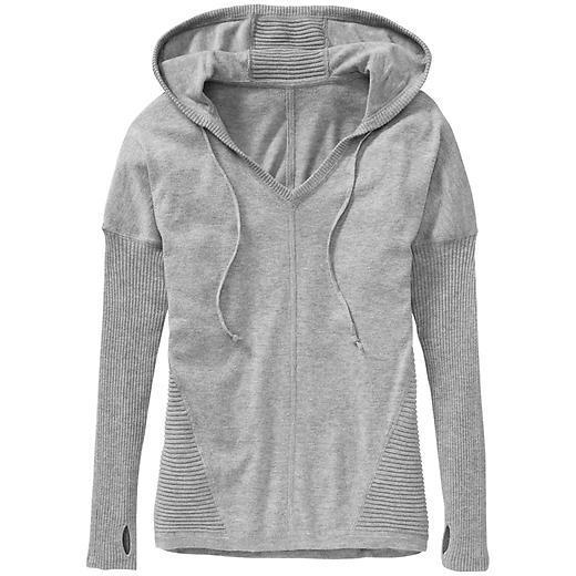 Athleta Metta Hoodie Sweater - Grey Heather
