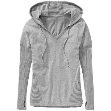 Athleta Metta Hoodie Sweater - Grey Heather
