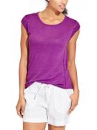 Athleta Womens Newport Tee Size 2x Plus - Jazzy Purple