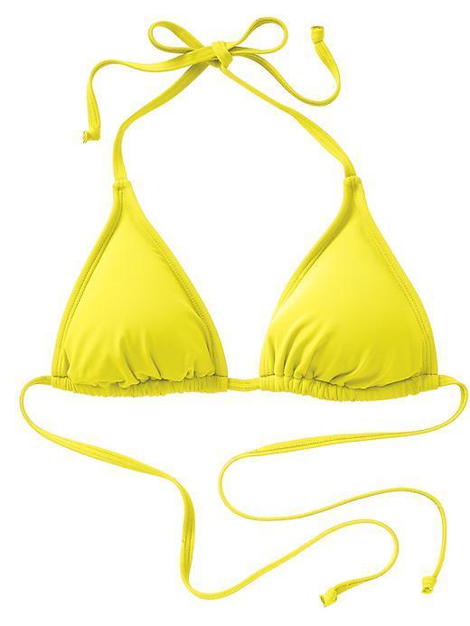 Athleta Womens Triangle String Bikini Size S - Aloha Yellow