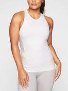 Athleta Womens Caliber Tank Bright White/ Grey Size Xs