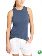 Athleta Womens Breezy Tank Size L - Iron Blue