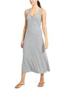 Athleta Womens Hermosa Henley Dress Size L - Light Grey Heather/black