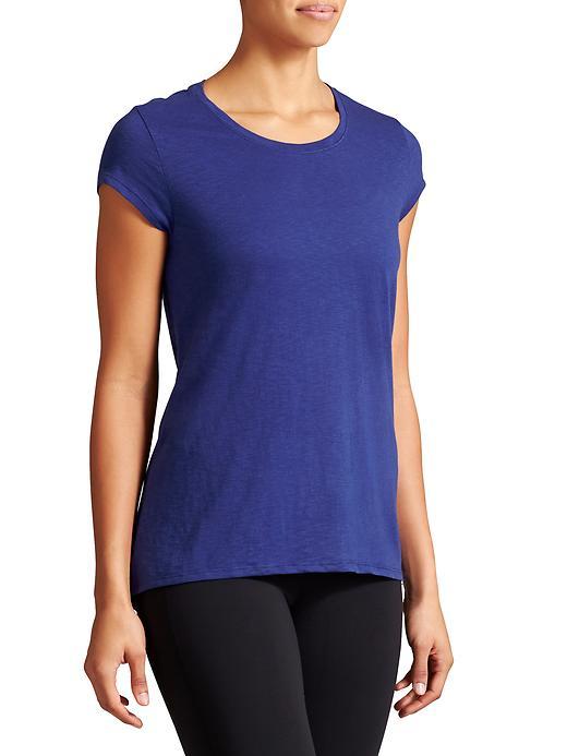 Athleta Womens Asana Tee Size L Tall - Sapphire