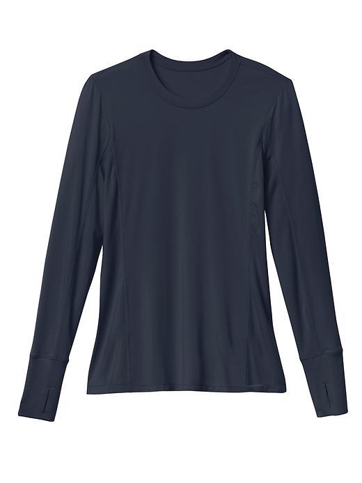 Athleta Womens Take The Heat Top Size L - Navy