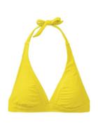 Athleta Womens Shirrendipity Halter Bikini Top Size M - Aloha Yellow
