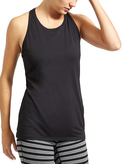 Athleta Womens High Neck Chi Tank Black Size Xl