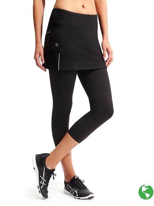 Athleta Womens Be Free 2 In 1 Capri Size M Tall - Black
