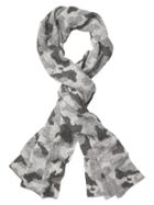 Athleta Womens Camo Jacquard Scarf Grey Camo Size One Size