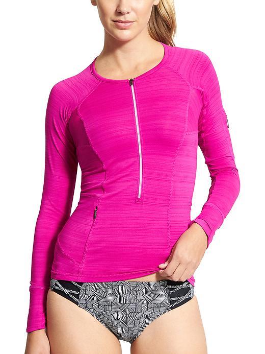 Athleta Womens Pacifica Upf Top 3.0 Size L Tall - Electric Fuchsia
