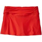 Athleta Shirred Band Swim Skirt - Saffron Red