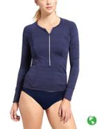 Athleta Womens Pacifica Upf Top 3.0 Size S Tall - Dress Blue