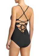 Athleta Womens Strappy One Piece Size M Tall - Black