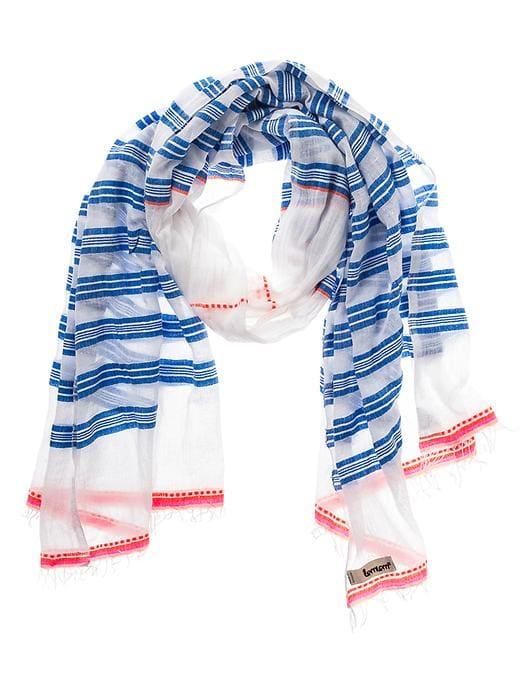 Athleta Womens Mini Tinish Scarf By Lemlem Blue Size One Size