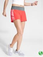 Athleta Womens Perforated Ready Set Go Short 4&quot; Size L - Red It Neon