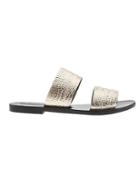 Athleta Womens Lucy Slide By Sol Sana Gold Croco Size 39