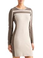 Athleta Womens Boreal Sweater Dress Foxtail Taupe Heather Size Xl