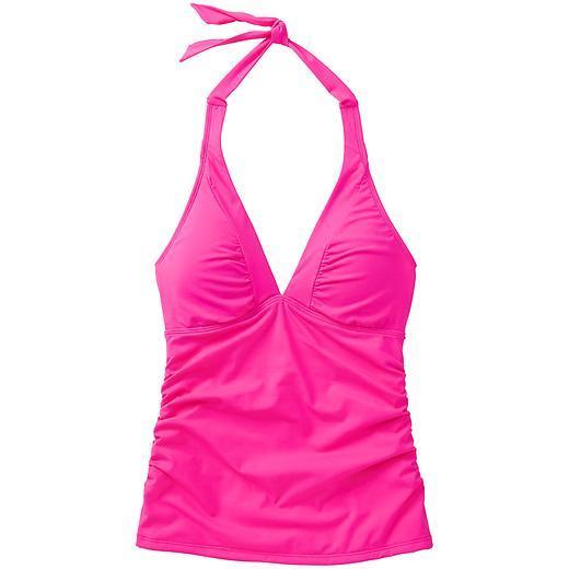Athleta Shirrendipity Halter Tankini - Brilliant Magenta