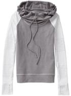 Athleta Womens Limitless Pullover Size Xxs - Grey Heather/ White