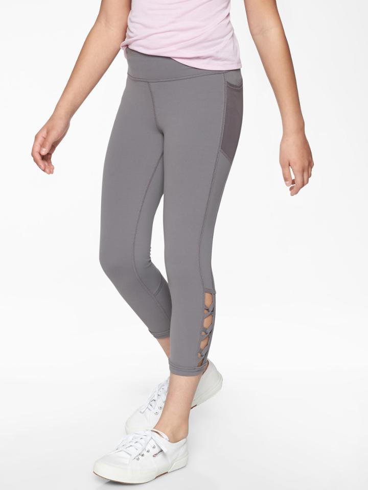 Athleta Girl Powervita Criss Cross Capri