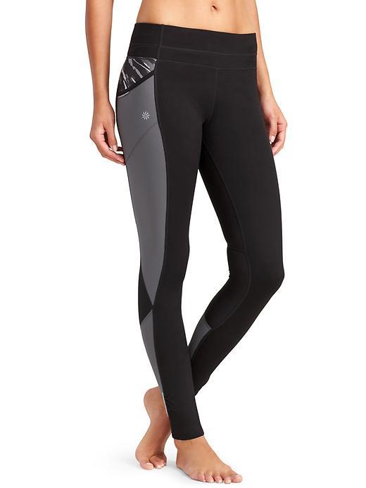 Athleta Womens Fire Be Free Tight Size L Tall - Black