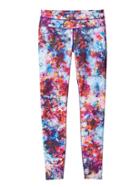Athleta Womens Hypersonic Sonar Tight Size M - Caspian Blue Multi