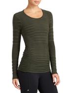 Athleta Womens Pure Top Splice Size L - Jasper Green