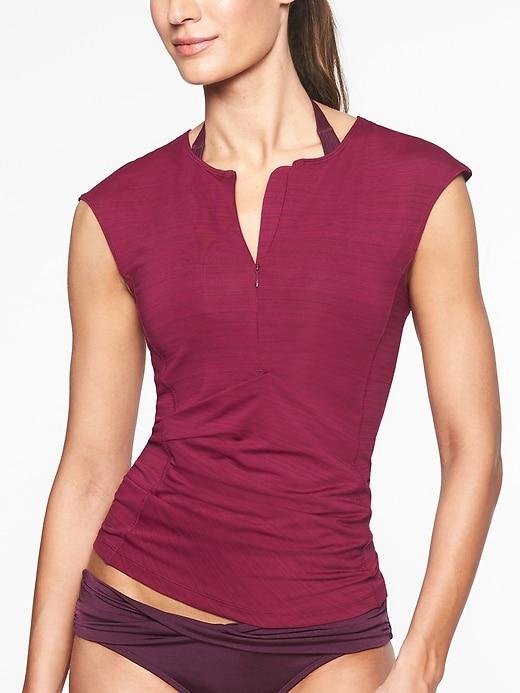 Athleta Womens Pacifica Wrap Front Tank Exotic Fuchsia Size Xs