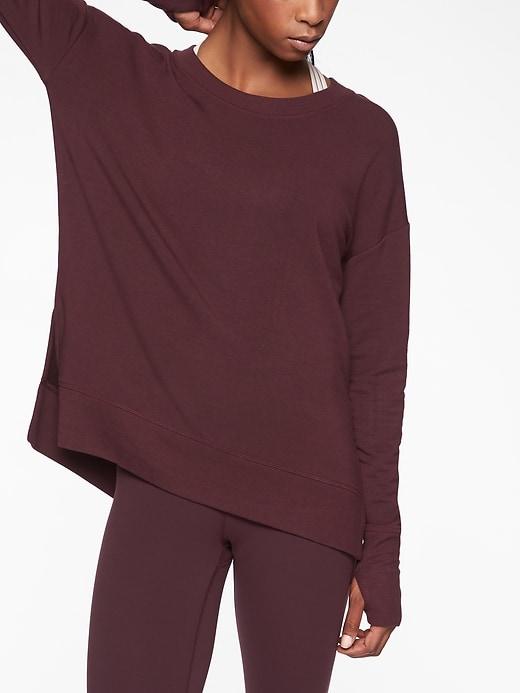 Athleta Womens Coaster Luxe Sweatshirt Auberge Size 1x