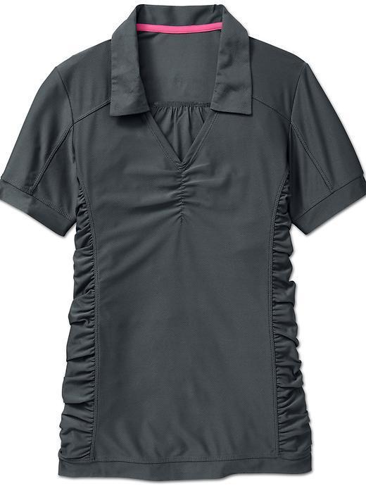 Athleta Womens Birdie Polo Size Xxs - Asphalt
